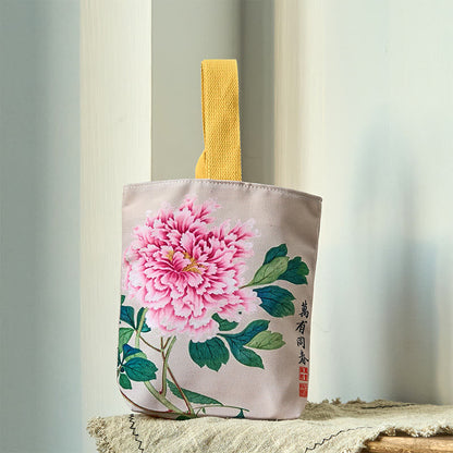 Mythstone Peony Canvas Handbag