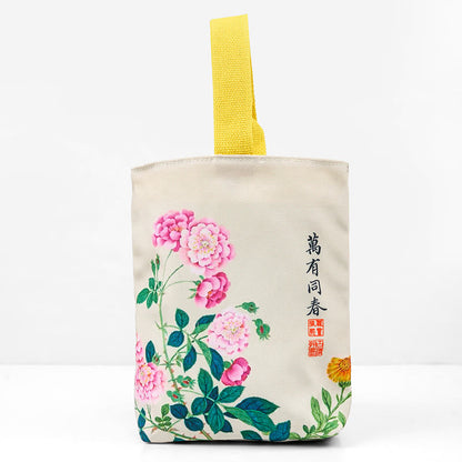 Mythstone Peony Canvas Handbag