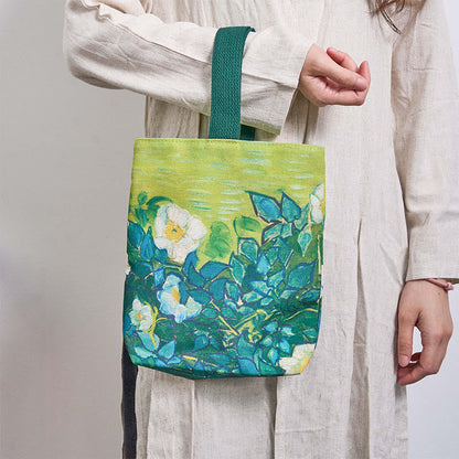 Mythstone Roses Canvas Handbag