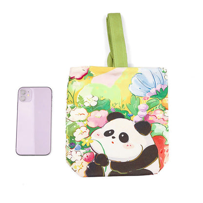 Mythstone Panda Orchid Loquat Canvas Handbag