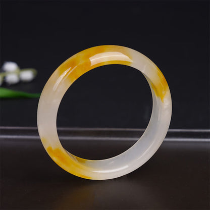 Mythstone Yellow Chalcedony Harmony Positivity Bracelet Bangle