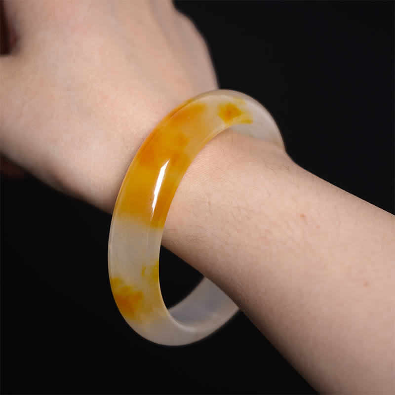 Mythstone Yellow Chalcedony Harmony Positivity Bracelet Bangle