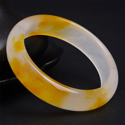 Mythstone Yellow Chalcedony Harmony Positivity Bracelet Bangle