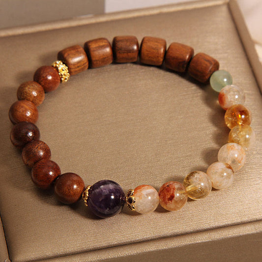 Mythstone Sandalwood Rosewood Citrine Protection Bracelet