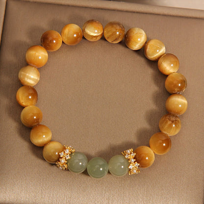 Mythstone Tiger Eye Jade Courage Bracelet