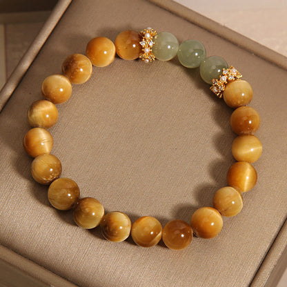 Mythstone Tiger Eye Jade Courage Bracelet