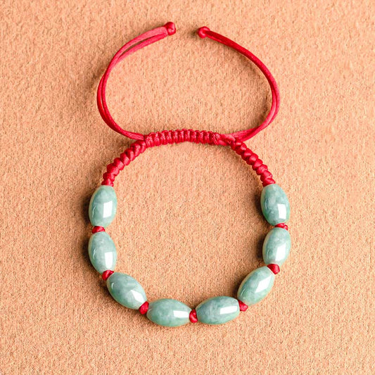 Mythstone Jade Luck Red String Bracelet