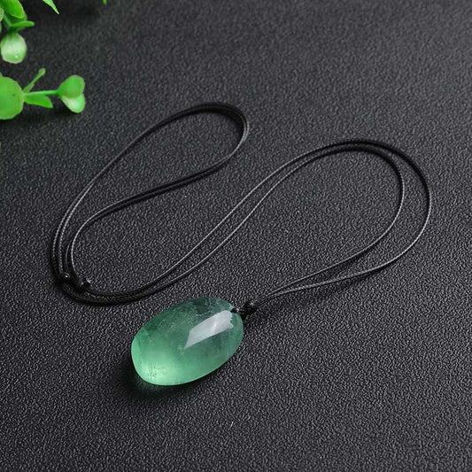 Mythstone Green Fluorite Power Necklace Pendant