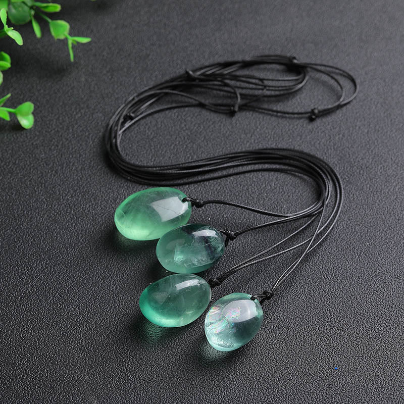 Mythstone Green Fluorite Power Necklace Pendant