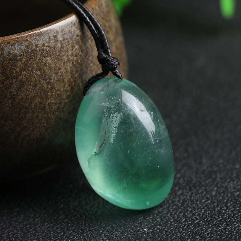 Mythstone Green Fluorite Power Necklace Pendant