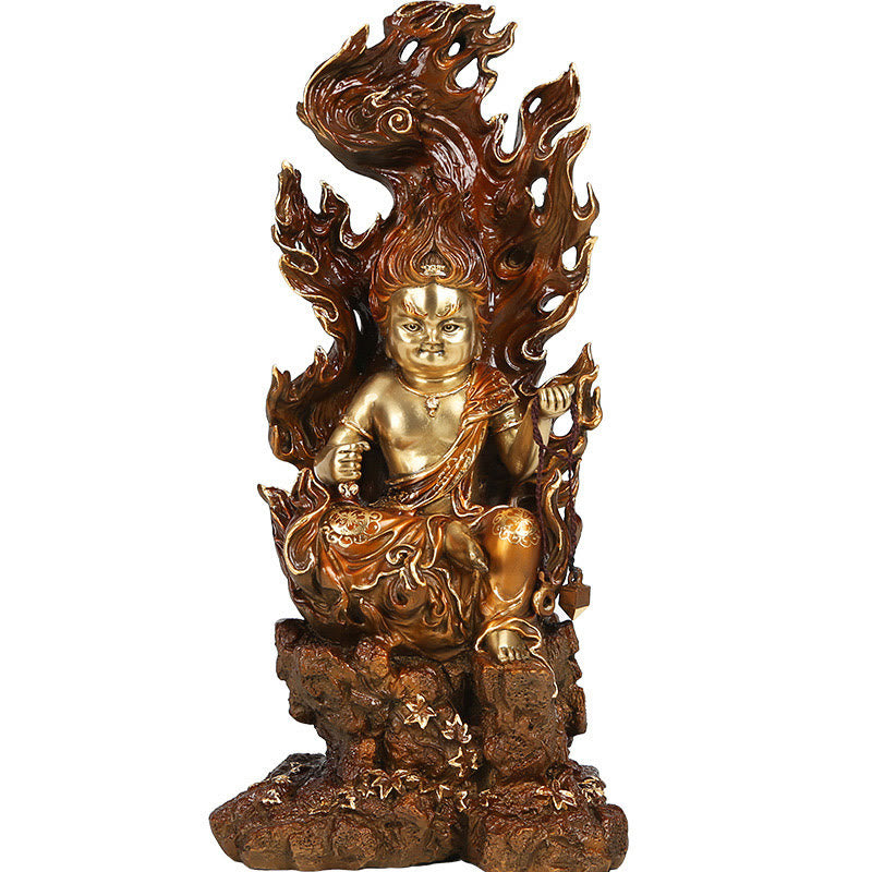 Mythstone Acalanatha Buddha Figurine Serenity Copper Statue Home Offering Decoration