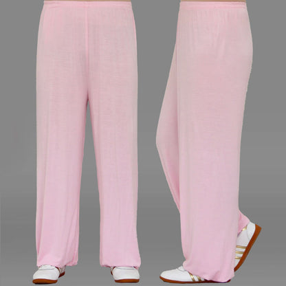 Pantalones unisex de modal para práctica de tai chi y qigong con cintura elástica de verano Mythstone 