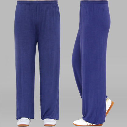 Pantalones unisex de modal para práctica de tai chi y qigong con cintura elástica de verano Mythstone 