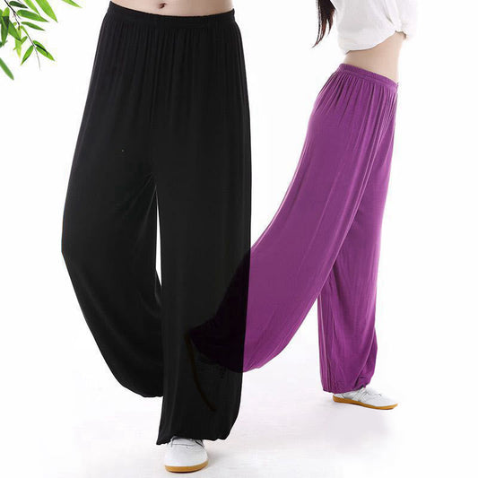 Mythstone Summer Elastic Waist Tai Chi Qigong Practice Modal Unisex Pants