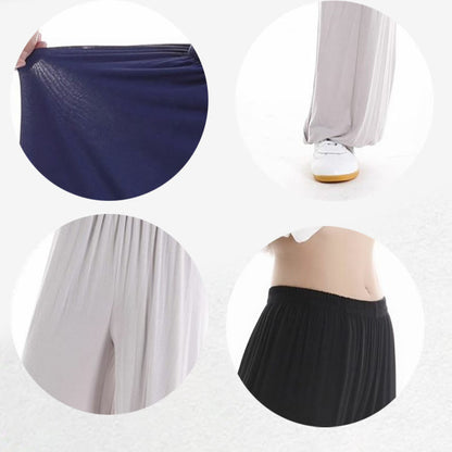 Pantalones unisex de modal para práctica de tai chi y qigong con cintura elástica de verano Mythstone 