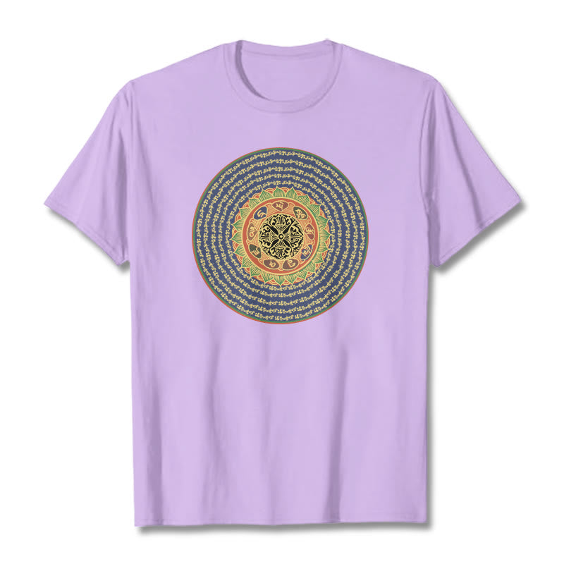 Mythstone 108 Om Mani Padme Hum Mantra camiseta sánscrita 