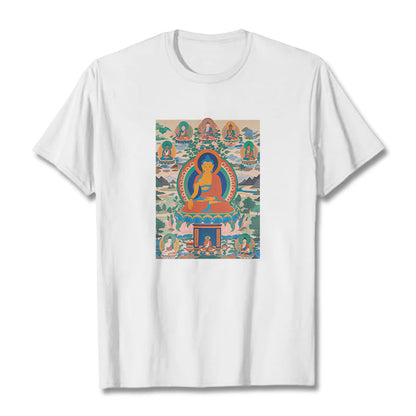 Camiseta Mythstone El Sutra del Buda de la Medicina transformado en arte 