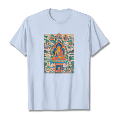 Camiseta Mythstone El Sutra del Buda de la Medicina transformado en arte 