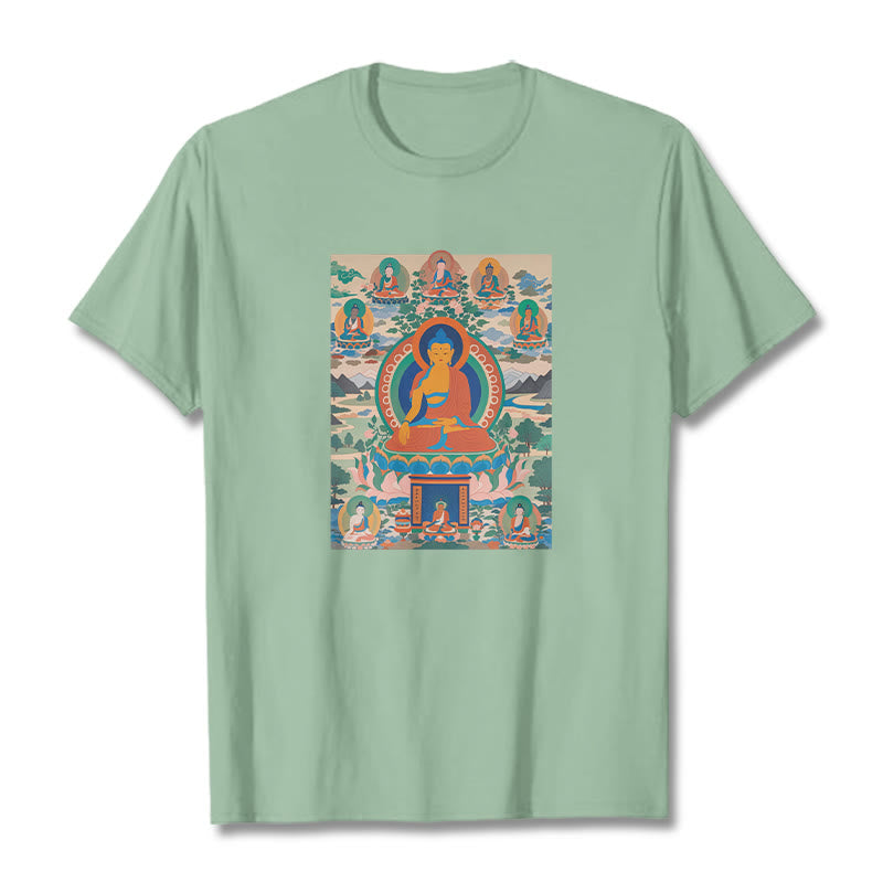 Camiseta Mythstone El Sutra del Buda de la Medicina transformado en arte 