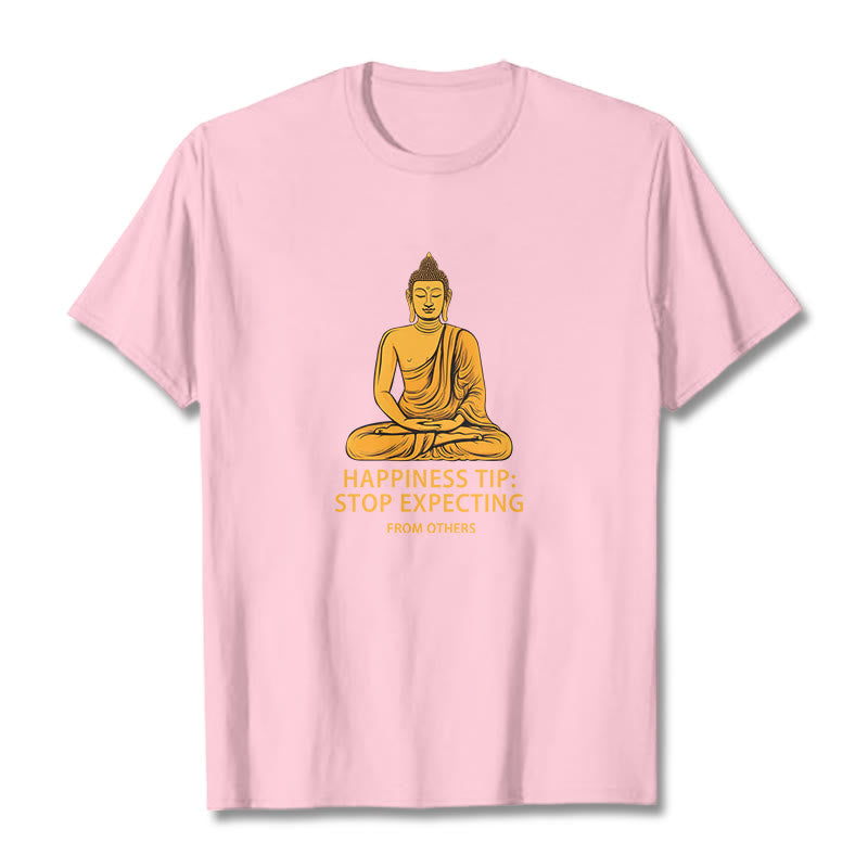 Camiseta Buda "Deja de esperar de los demás" de Mythstone 