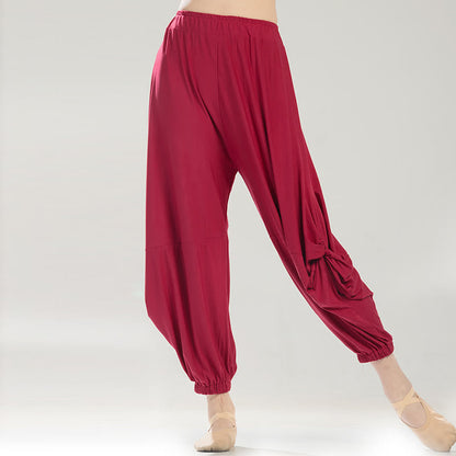 Mythstone Plain Color Modal Dance Yoga Breathable Pants