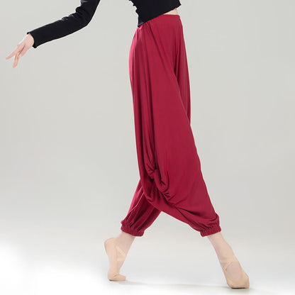 Mythstone Plain Color Modal Dance Yoga Breathable Pants