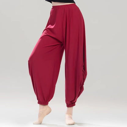 Mythstone Plain Color Modal Dance Yoga Breathable Pants