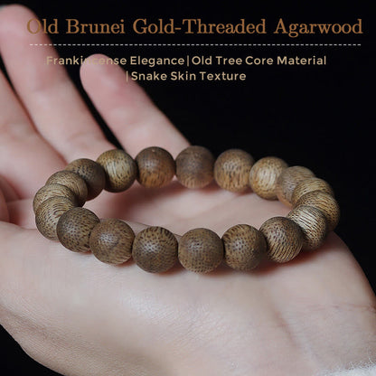 Mythstone Natural Brunei Texture Agarwood Strength Bracelet