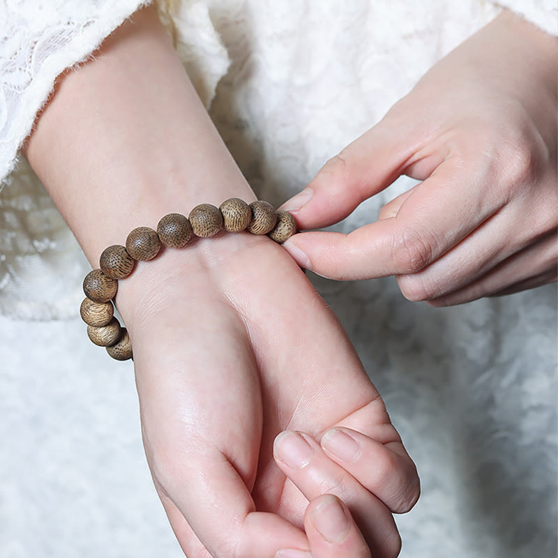 Mythstone Natural Brunei Texture Agarwood Strength Bracelet