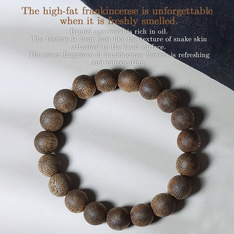 Mythstone Natural Brunei Texture Agarwood Strength Bracelet