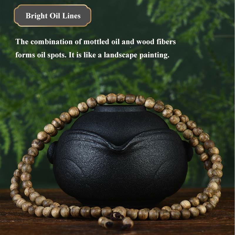 MythStone 108 Mala Beads Hoi An Agarwood Ward Off Evil Spirits Bracelet