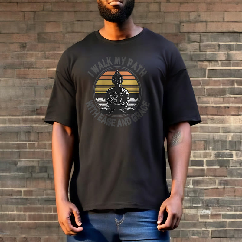 Mythstone I Walk My Path With Ease And Grace Tee T-shirt