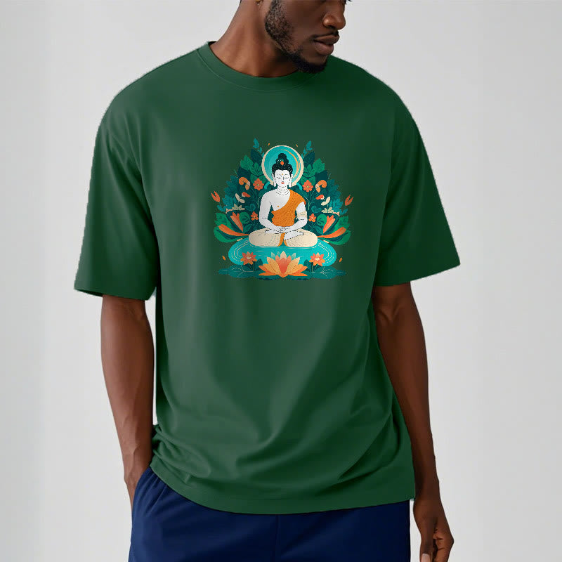 Mythstone Flower Grass Lotus Bodhisattva Tee T-shirt