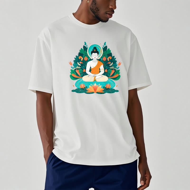 Mythstone Flower Grass Lotus Bodhisattva Tee T-shirt