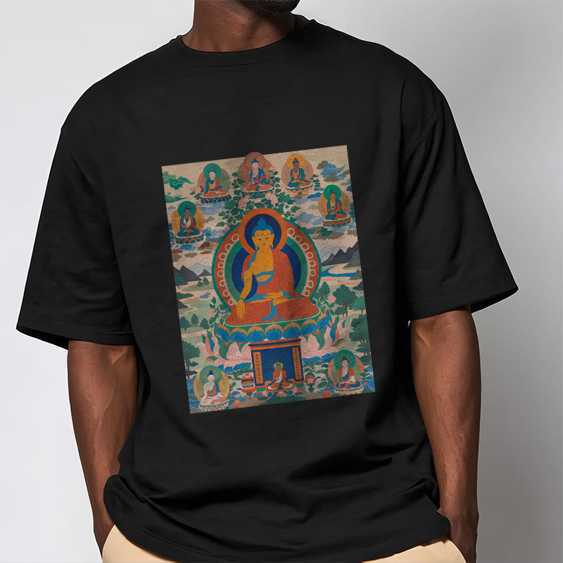 Camiseta Mythstone El Sutra del Buda de la Medicina transformado en arte 