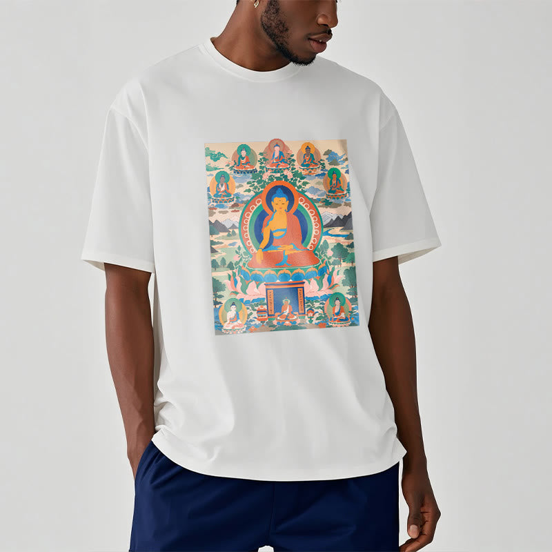 Camiseta Mythstone El Sutra del Buda de la Medicina transformado en arte 