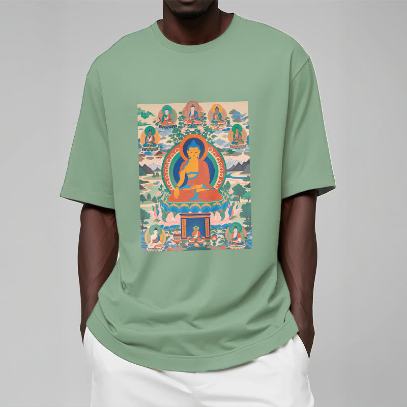 Camiseta Mythstone El Sutra del Buda de la Medicina transformado en arte 