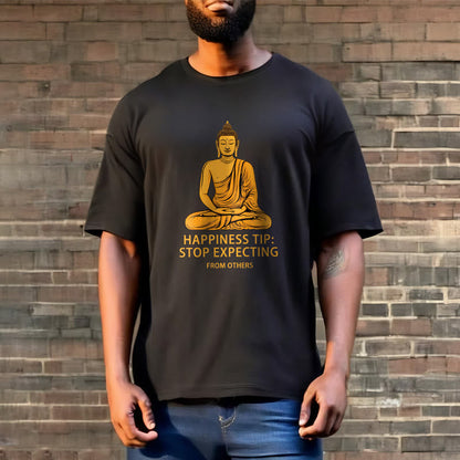 Camiseta Buda "Deja de esperar de los demás" de Mythstone 