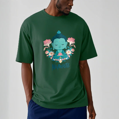 Mythstone NAMASTE Buddha Lotus Meditation Tee T-shirt