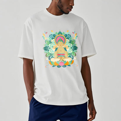 Mythstone Butterfly Lotus Buddha-Inspired Tee T-shirt