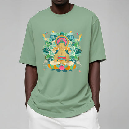 Mythstone Butterfly Lotus Buddha-Inspired Tee T-shirt