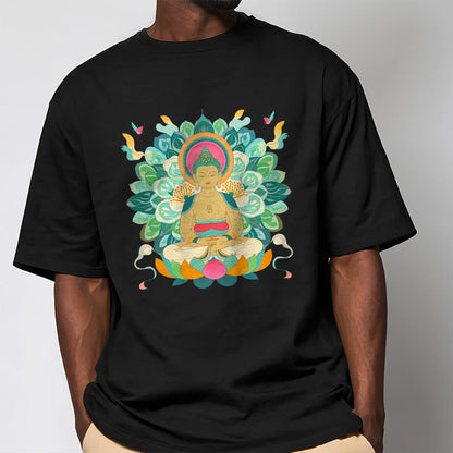 Mythstone Butterfly Lotus Buddha-Inspired Tee T-shirt