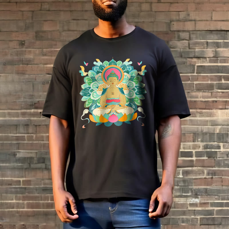 Mythstone Butterfly Lotus Buddha-Inspired Tee T-shirt