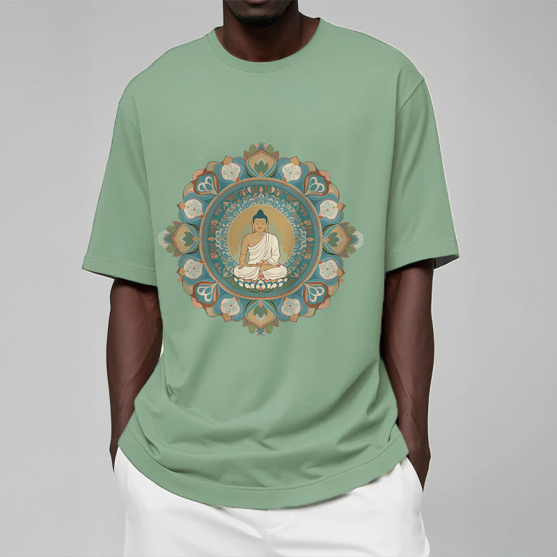 Mythstone Mandala Flower Buddha Tee T-shirt