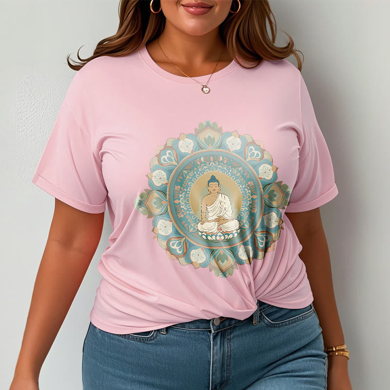 Mythstone Mandala Flower Buddha Tee T-shirt