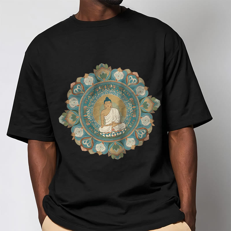 Mythstone Mandala Flower Buddha Tee T-shirt