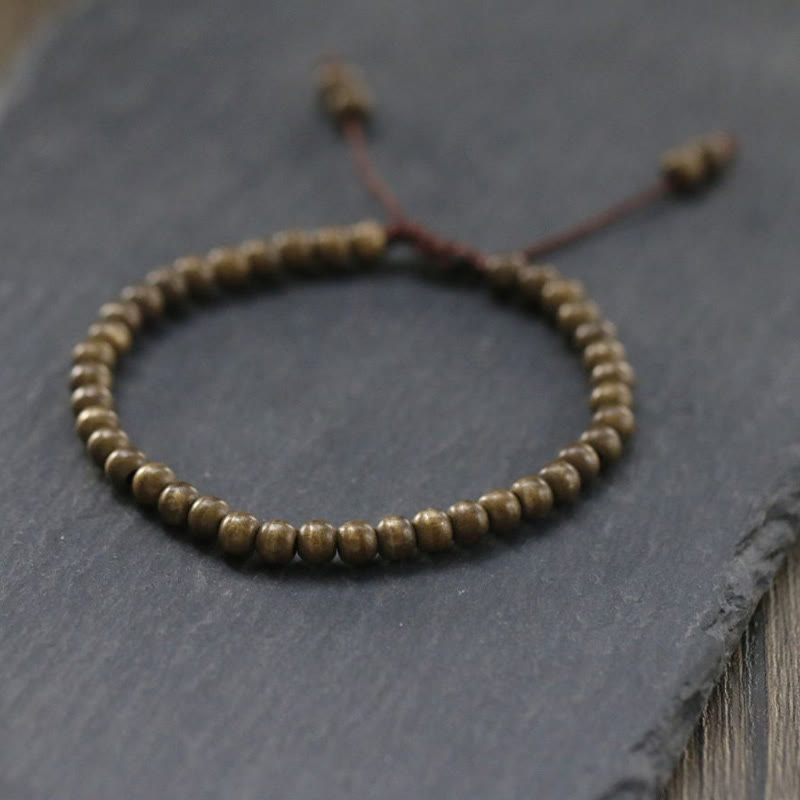 Mythstone Copper Brass Beads Balance Wealth Simple Bracelet