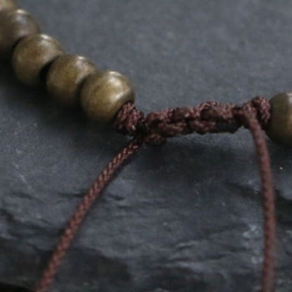 Mythstone Copper Brass Beads Balance Wealth Simple Bracelet