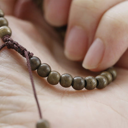 Mythstone Copper Brass Beads Balance Wealth Simple Bracelet