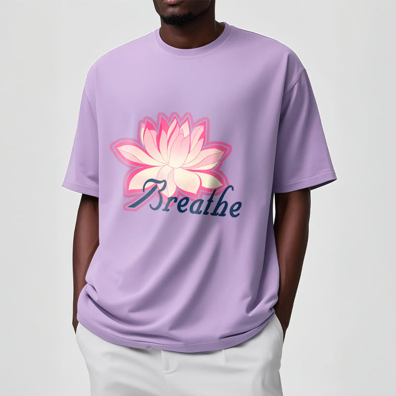 Mythstone BREATHE Lotus Flower Tee T-shirt